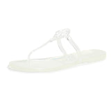 Tory Burch Women Mini Miller Thong Flip Flops  Clear  8 Medium US