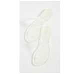 Tory Burch Women Mini Miller Thong Flip Flops  Clear  8 Medium US