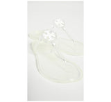 Tory Burch Women Mini Miller Thong Flip Flops  Clear  8 Medium US