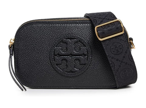 Tory Burch Women's Miller Mini Crossbody Bag, Black, One Size