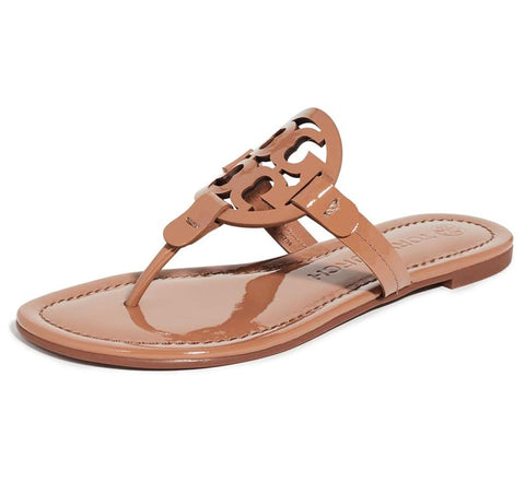 Tory Burch Women Miller Thong Sandals  Tan  7.5 Medium US