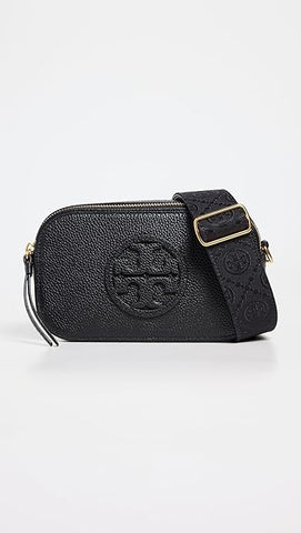 Tory Burch Women's Miller Mini Crossbody Bag, Black, One Size