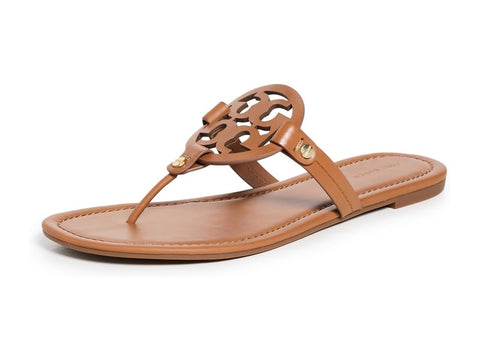 Tory Burch Women's Miller Sandals, Vintage Vachetta, Brown, Tan, 5 Medium US