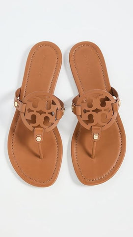 Tory Burch Women's Miller Sandals, Vintage Vachetta, Brown, Tan, 5 Medium US