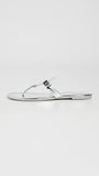 Tory Burch Women's Miller Sandals, Argento, Silver, Metallic, 10 Medium US