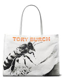 Tory Burch Large Ella Shoulder Tote Bag (Prismatic Logo)
