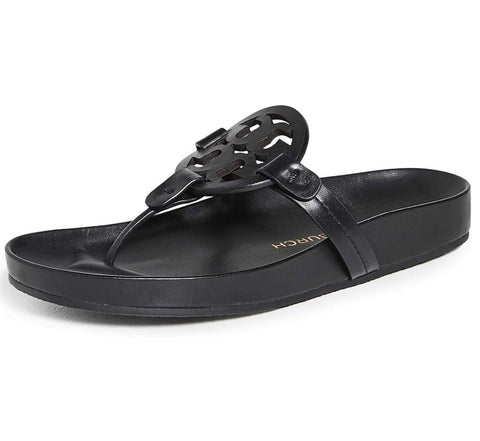 Tory Burch Women Miller Cloud Sandals  Perfect Black  8.5 Medium US