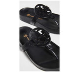 Tory Burch Women Miller Cloud Sandals  Perfect Black  8.5 Medium US