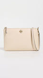 Tory Burch Women's Mercer Pebbled Wallet Crossbody, New Cream, Off White, One Size