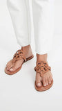 Tory Burch Women's Miller Thong Sandals, Tan, 5.5 Medium US
