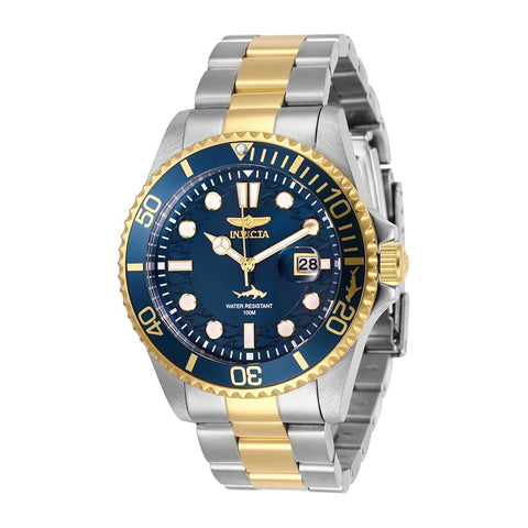 Invicta Mens Pro Diver Quartz Watch, Two Tone, 30021