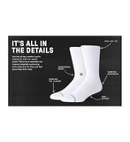 Stance Icon Classic Casual Crew Socks 3-Pack, Cotton Blend and Cushioning Arch Support