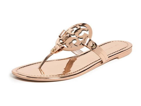 Tory Burch Women's Miller Sandals, Rose Gold, 10 Medium US