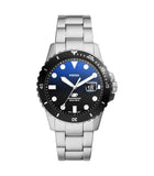 Fossil Men's Blue Quartz Stainless Steel Three-Hand Watch