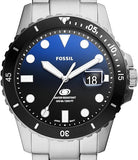 Fossil Men's Blue Quartz Stainless Steel Three-Hand Watch