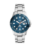 Fossil Men's Blue Quartz Stainless Steel Three-Hand Watch