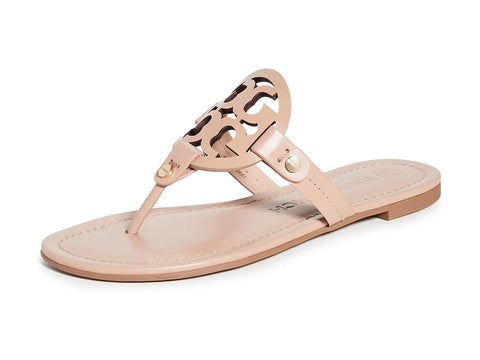Tory Burch Women's Miller Thong Sandals, Light Makeup, Tan, 5.5 Medium US