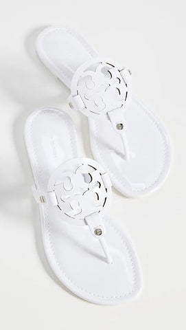 Tory Burch Women's Miller Sandals, Optic White, 8 Medium US
