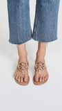 Tory Burch Women's Miller Thong Sandals, Light Makeup, Tan, 6.5 Medium US