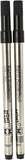 Montblanc Rollerball Refills (M) Mystery Black 105158 – Quick-Drying Pen Refills for Montblanc Rollerball and Fineliner Pens – 2 x Black Pen Cartridges