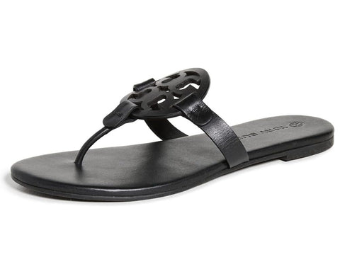 Tory Burch Women's Miller Thong Sandals, Perfect Black, 7 Medium US