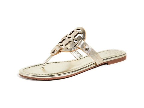 Tory Burch Women's Miller Thong Sandals, Spark Gold, 5.5 Medium US
