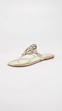 Tory Burch Women's Miller Thong Sandals, Spark Gold, 5.5 Medium US
