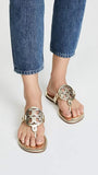 Tory Burch Women's Miller Thong Sandals, Spark Gold, 5.5 Medium US