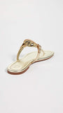 Tory Burch Women's Miller Thong Sandals, Spark Gold, 10.5 Medium US