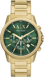 Armani Exchange A｜X Men's Chronograph Gold-Tone Stainless Steel Bracelet Watch (Model: AX1746)