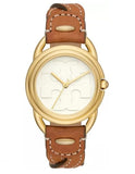 Tory Burch Women s The Miller Brown Braided Leather Watch