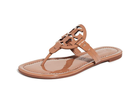 Tory Burch Women's Miller Thong Sandals, Tan, 6 Medium US