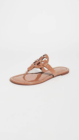 Tory Burch Women's Miller Thong Sandals, Tan, 6 Medium US
