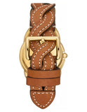 Tory Burch Women s The Miller Brown Braided Leather Watch