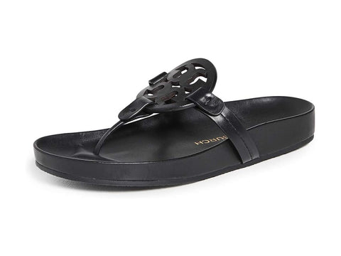 Tory Burch Women's Miller Cloud Sandals, Perfect Black, 9.5 Medium US