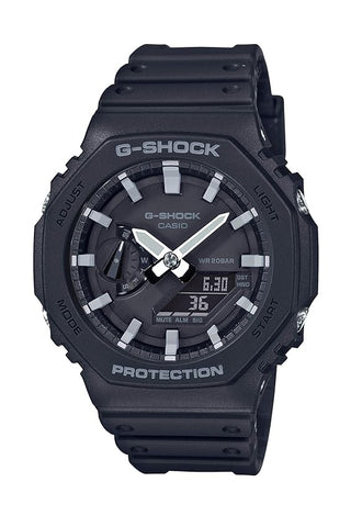 G-Shock GA-2100-1A, Men's Watch, Analog-Digital, Black, Carbon Core Guard