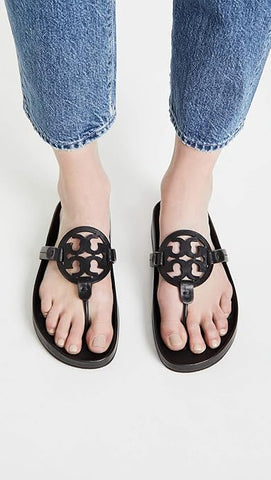 Tory Burch Women's Miller Cloud Sandals, Perfect Black, 9.5 Medium US