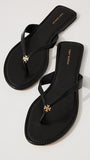 Tory Burch Women's Classic Flip Flops, Perfect Black, 8 Medium US