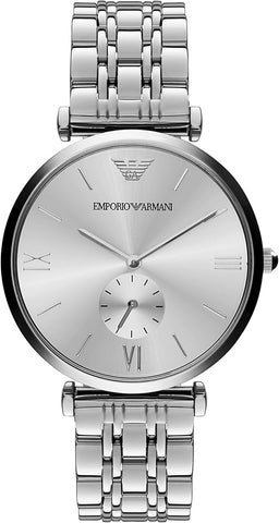 Emporio Armani Men's Three-Hand Leather Watch AR1819